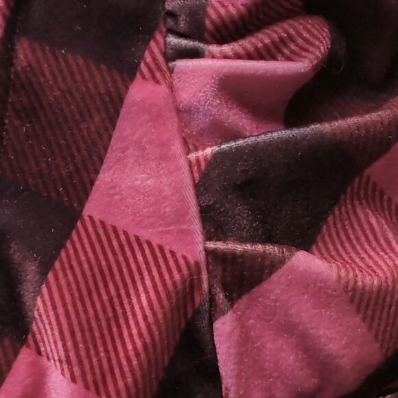 NWT Anthropology Velvet Plaid V Neck Babydoll Bow Long Sleeve Top Large - Picture 3 of 8